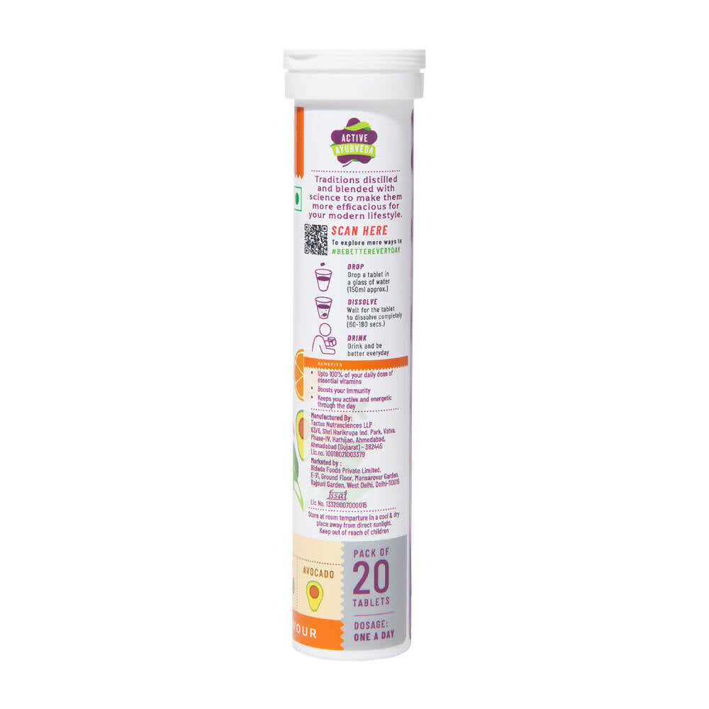 Panchamrit Multi-Vitamin Effervescent Tablets-Orange Flavor | Grocsy