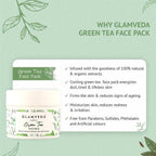 Glamveda Green Tea Recharge & Renew Face Pack | Grocsy