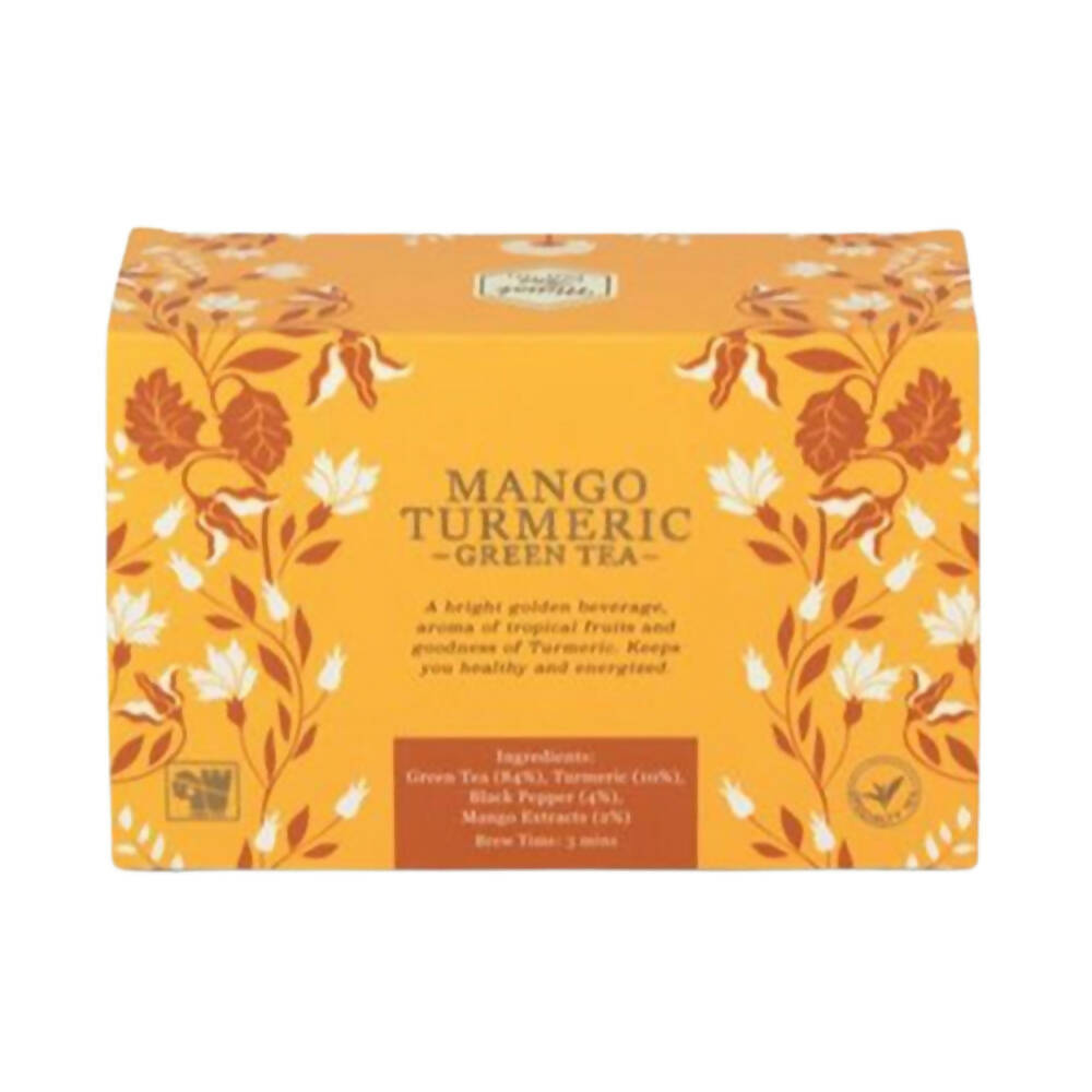 Mittal Teas Mango Turmeric Green Tea - Eco Friendly Bags | Grocsy