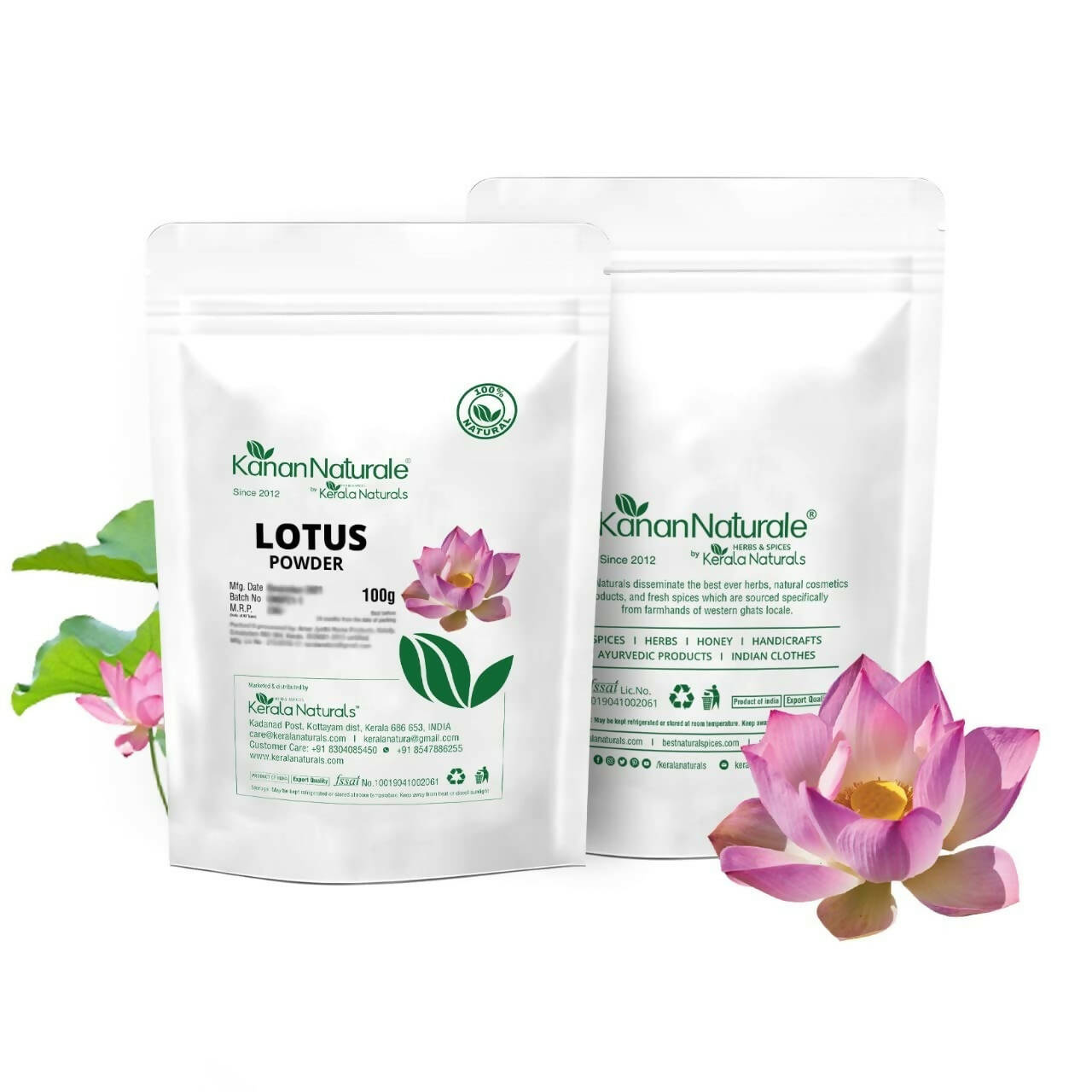 Kerala Naturals Lotus Powder | Grocsy