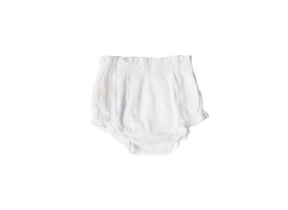 Sunshine Baby Cute Organic Muslin Cotton Bloomers For Babies - White | Grocsy