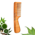 Buddha Natural Baby Comb with Handle - Kacchi Neem Wood | Grocsy