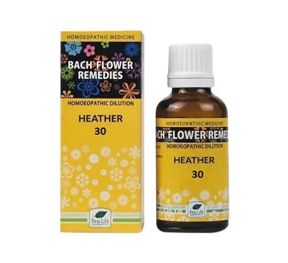 New Life Homeopathy Bach Flower Remedies Heather 30 Dilution | Grocsy