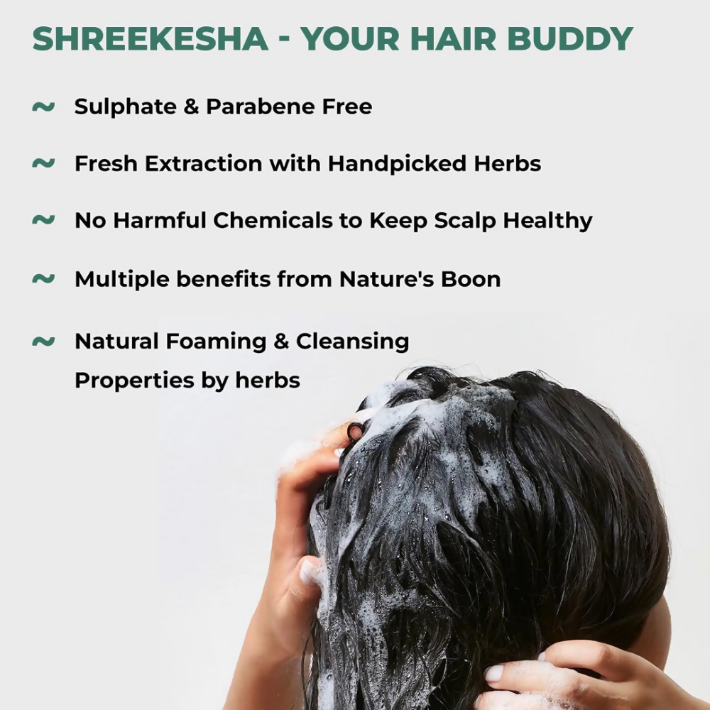 Pureus Herbals Shreekesha Rosemary Anti Hair Fall Shampoo | Grocsy
