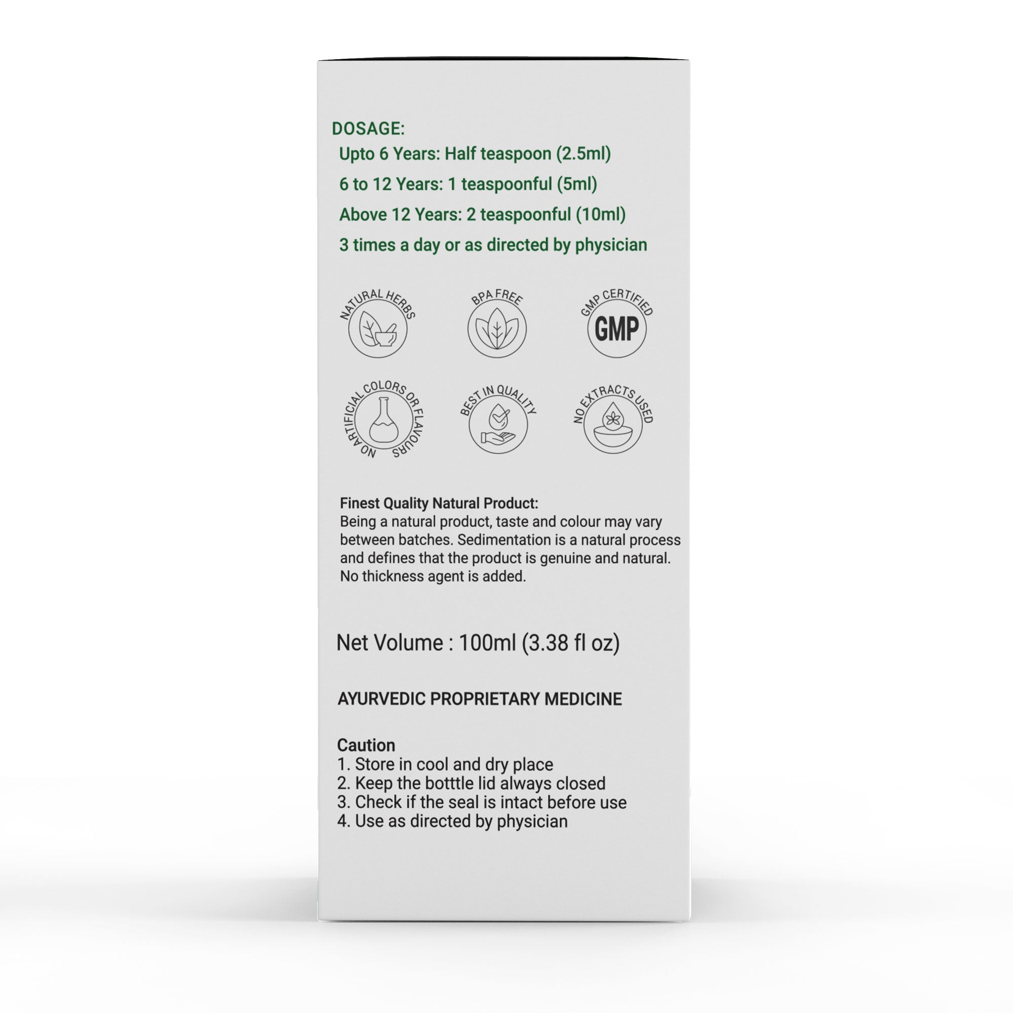 Krishna'S Herbal & Ayurveda Khas Vida Cough Syrup | Grocsy