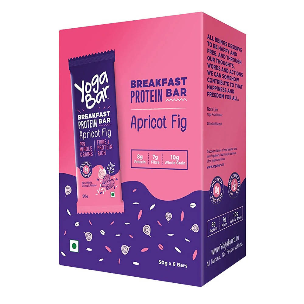 Yoga Bar Apricot Fig Breakfast Protein Bar | Grocsy