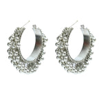 Mominos Fashion Johar Kamal Oxidised Silver-Plated Brass Finish Radha Kishan Long Necklace For Women (Silver) | Grocsy
