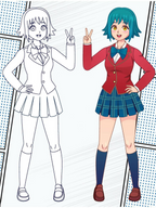Dreamland Publications Colour Your Own Manga Book 2 With Free Manga Colouring Poster For Kids | Grocsy