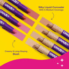 Swiss Beauty Craze Twosome Face Stick 2-In-1 Beauty Wand Concealer and Blush - 2 Light - Rose | Grocsy