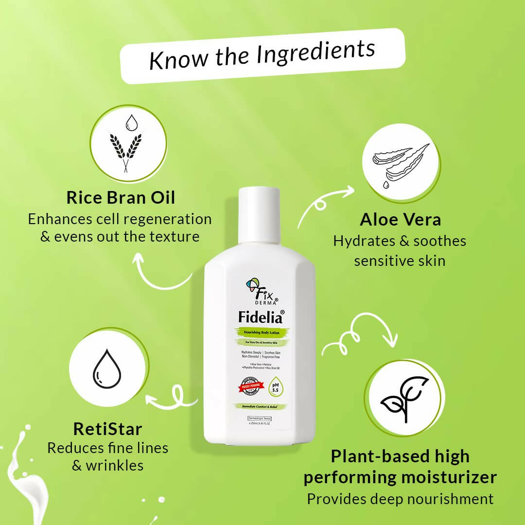 Fixderma Fidelia Nourishing Body Lotion | Grocsy