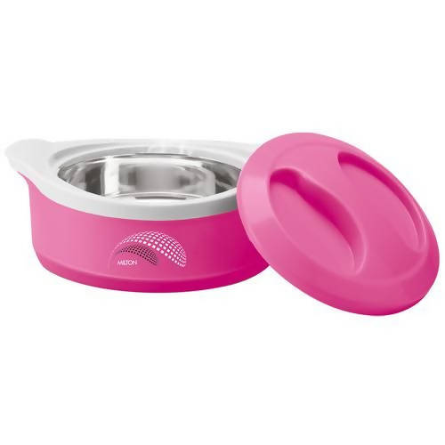 Milton New Marvel 2500 Inner Steel Casserole For Roti/Chapati - Pink Color | Grocsy