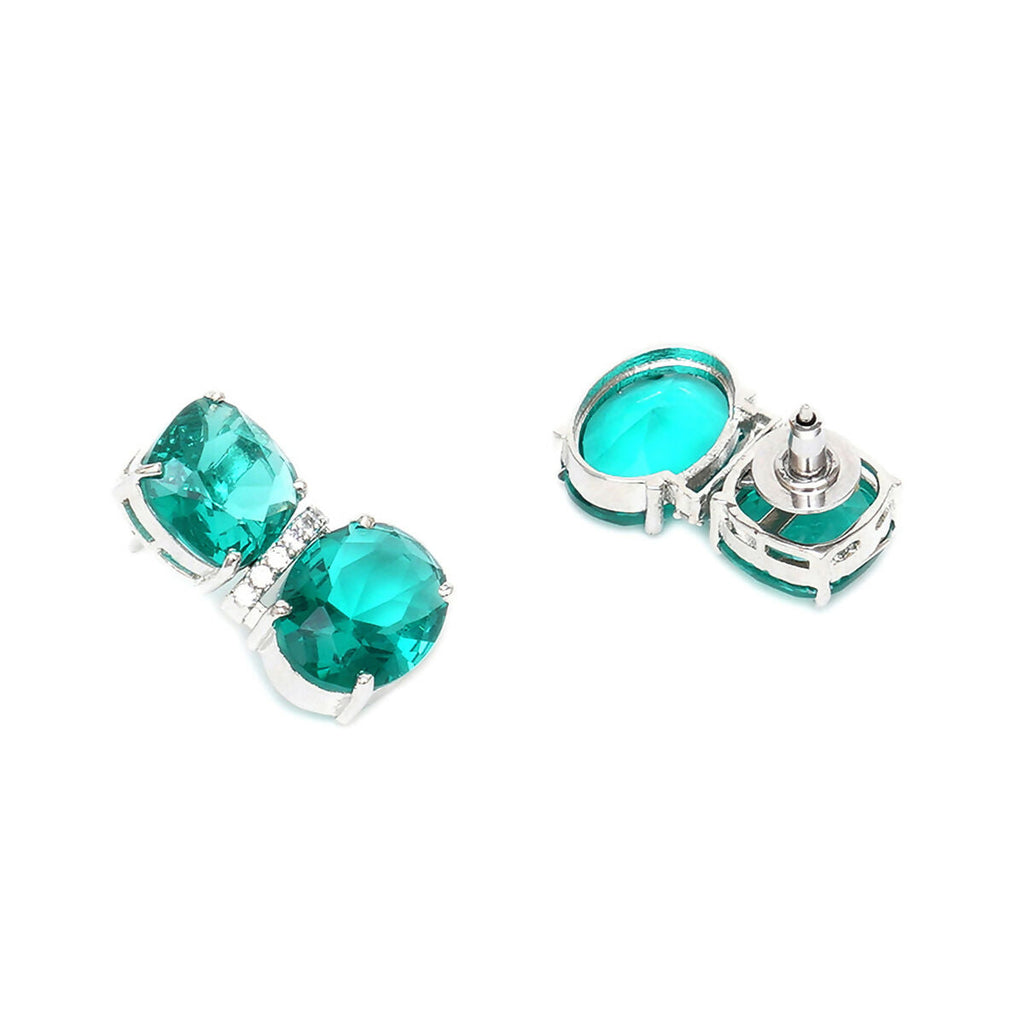 Jade Duet Studs- Ruby Raang | Grocsy