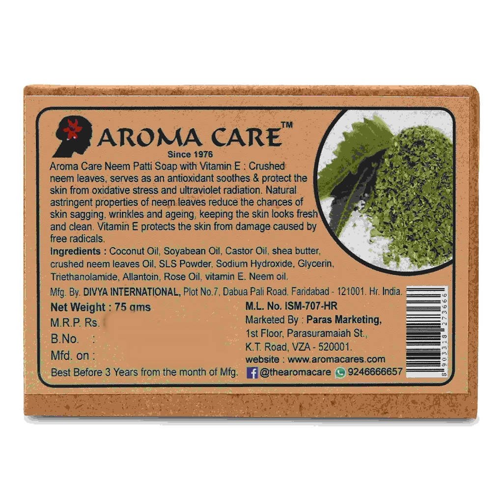 Aroma Care Handmade Neem & Patti Soap | Grocsy