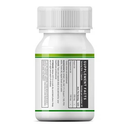 Inlife Neem Oil Peppermint Oil Capsules | Grocsy