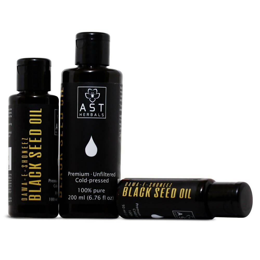 AST Herbals Pure Black Seed Oil (Kalonji Oil) – Unfiltered & Unrefined | Grocsy