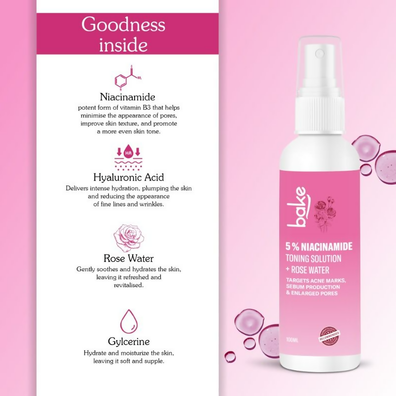 Bake 5% Niacinamide Toning Solution | Grocsy
