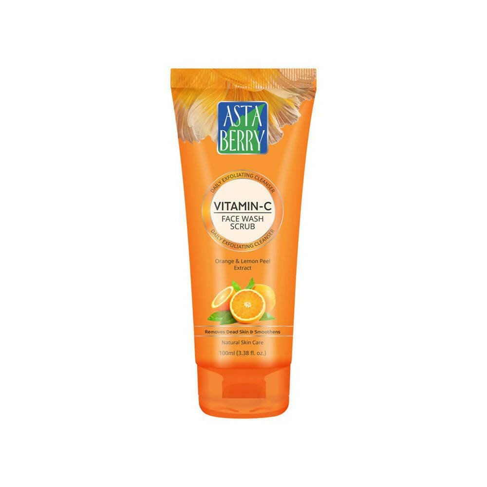 Astaberry Vitamin C Face Wash Scrub-Daily Exfoliating Cleanser | Grocsy