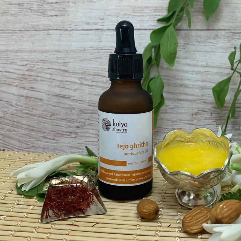 Kalya Shastra Tejo Ghritha Precious Face Oil | Grocsy