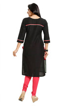 Snehal Creations Pristine Black Designer Threadwork Tunic | Grocsy