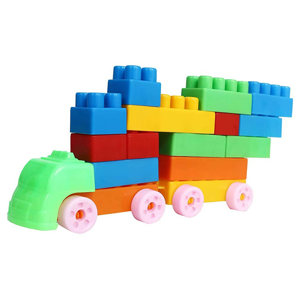Kipa 180 Pieces with Storage Container Multi Colored Educational Jumbo Learn and Play Building Blocks for Kids | Grocsy