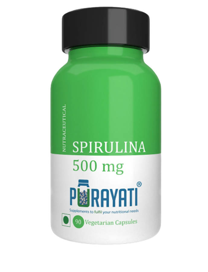 Purayati Spirulina 500 mg Capsules | Grocsy