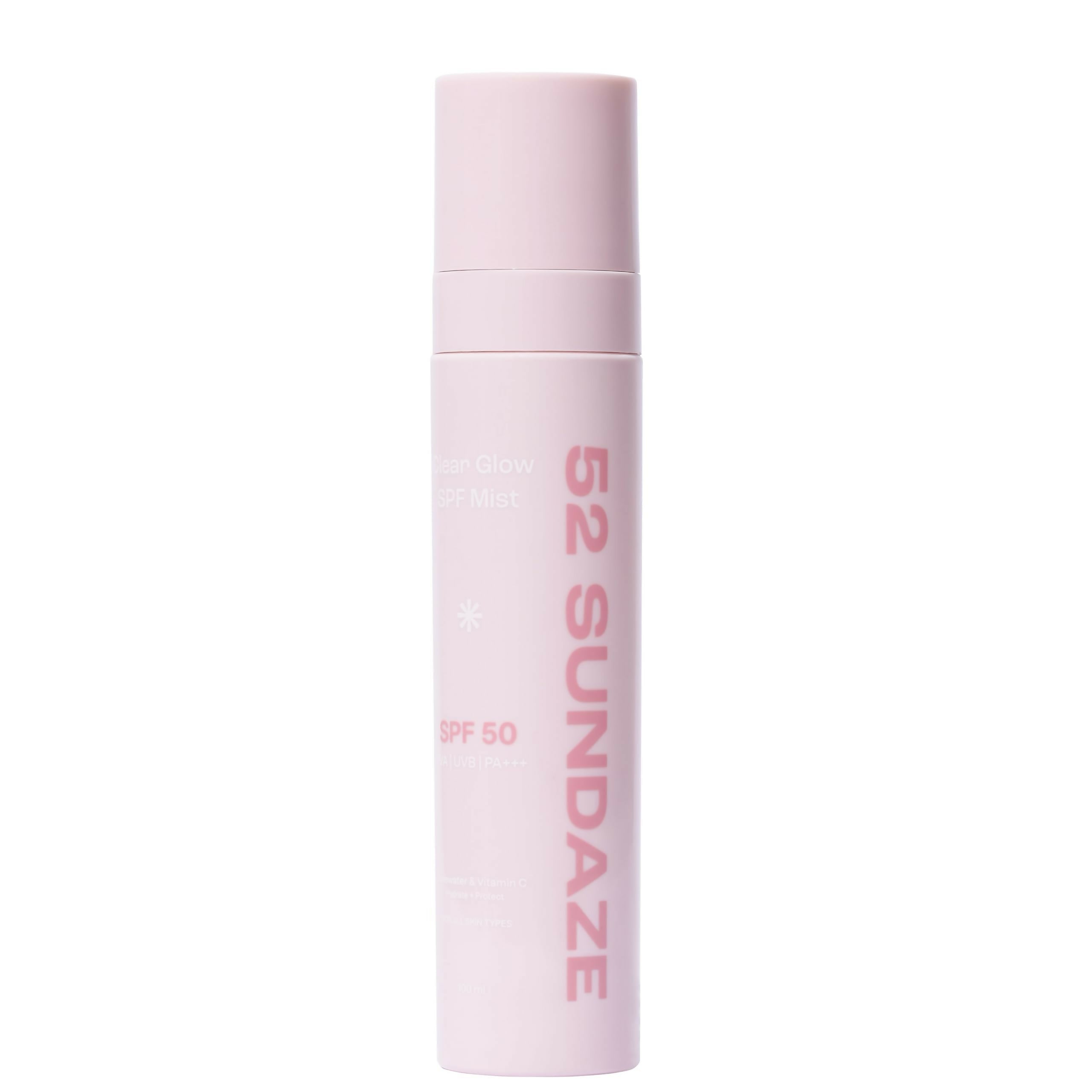 52 Sundaze Rosewater Sunscreen Mist SPF 50+ PA++++ Sunscreen Spray, Clear Glow SPF Mist | Grocsy
