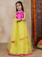 Joban Fashion Girl's Pink Color Lehenga Choli | Grocsy