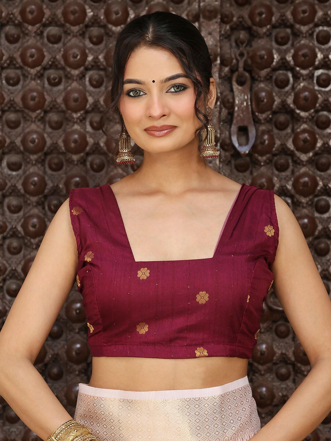 Shree Shyam Fashion Light Pink Cotton Saree | Grocsy