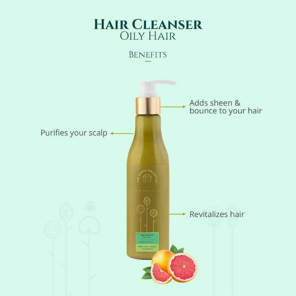 The Earth Collective Hair Cleanser - Oily Hair- Shampoo | Grocsy