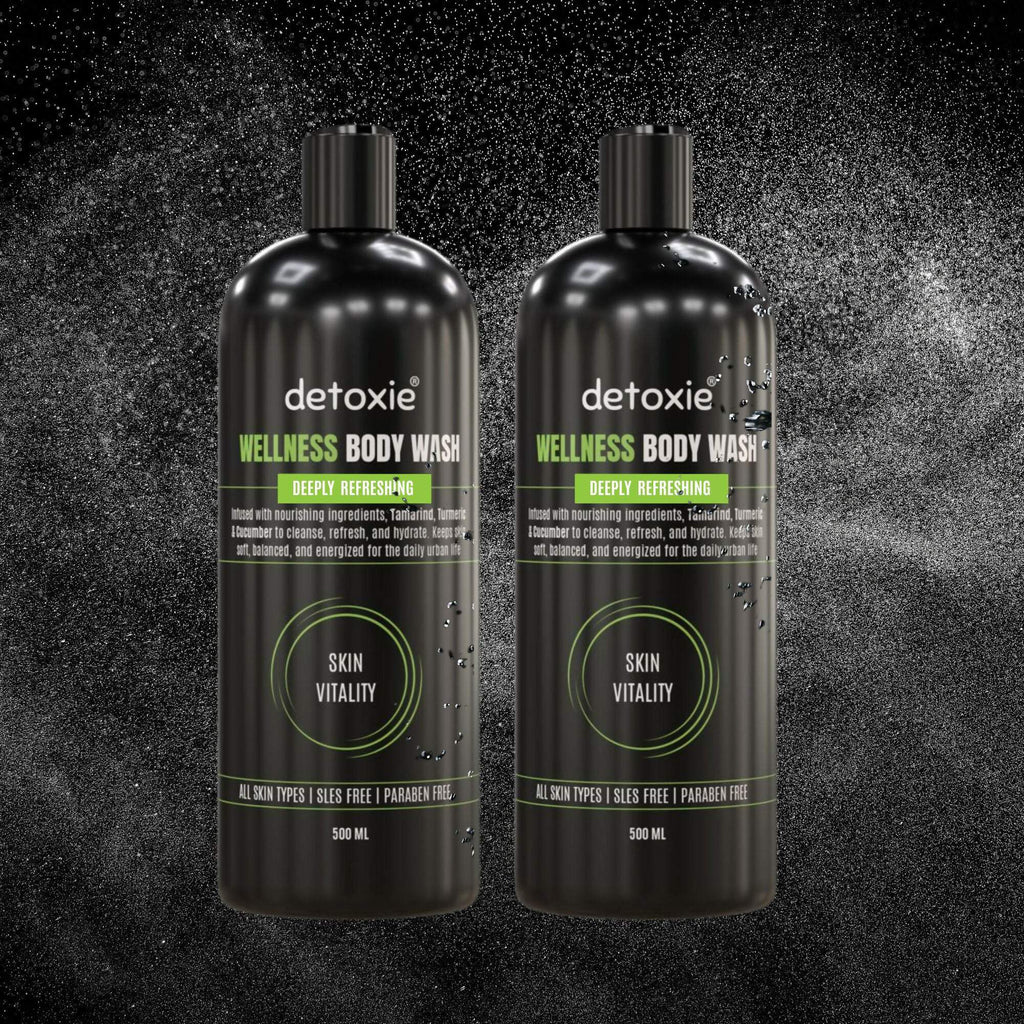 Detoxie Body Wash with Loofah - Wellness | Grocsy
