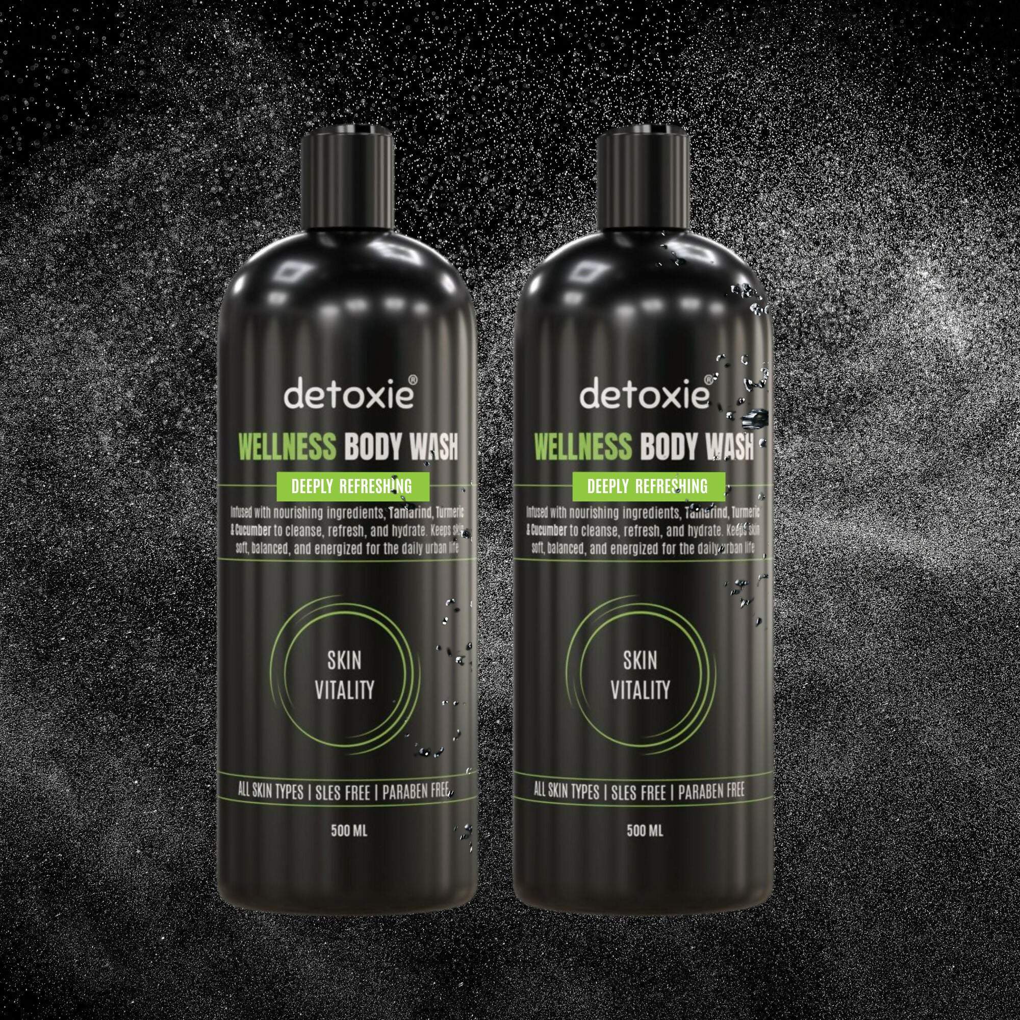 Detoxie Body Wash with Loofah - Wellness | Grocsy