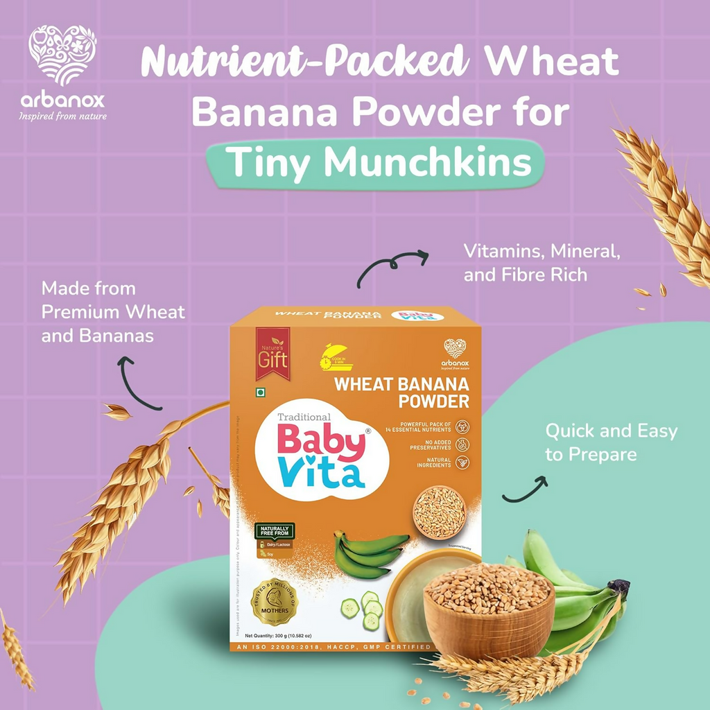 Babyvita Arbanox Wheat Banana Powder Mix | Grocsy