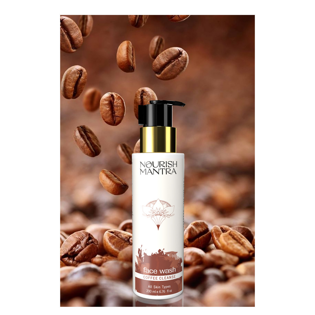 Nourish Mantra Coffee Cleanse Face Wash with Coffee Niacinamide, & Aloe Vera | Grocsy
