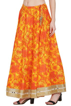 Asmaani Orange Color Maxi Skirt | Grocsy