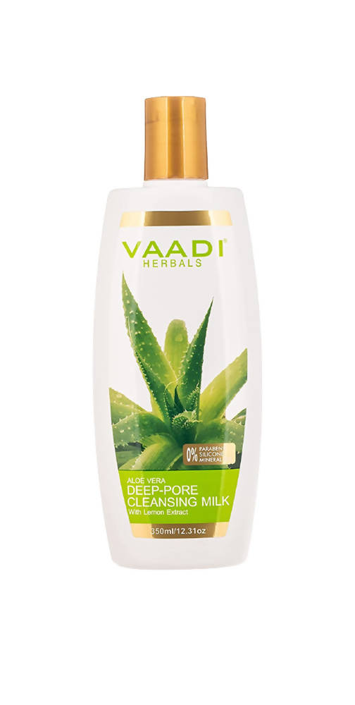 Vaadi Herbals Aloe Vera Deep Pore Cleansing Milk | Grocsy