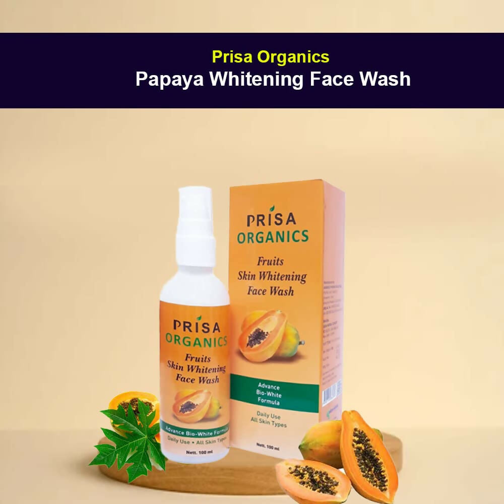 Prisa Organics Saffron & Papaya Lightening Face Wash | Grocsy