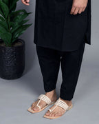 Stepsoft Men'S Off-White Kolhapuri Chappal | Handcrafted Ethnic Leather Wedding Footwear | Grocsy