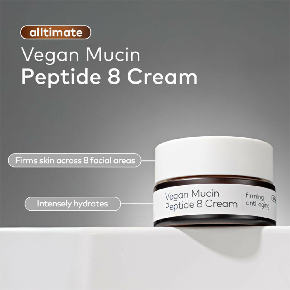 The Face Shop Alltimate Vegan Mucin 8 Peptide Cream | Grocsy