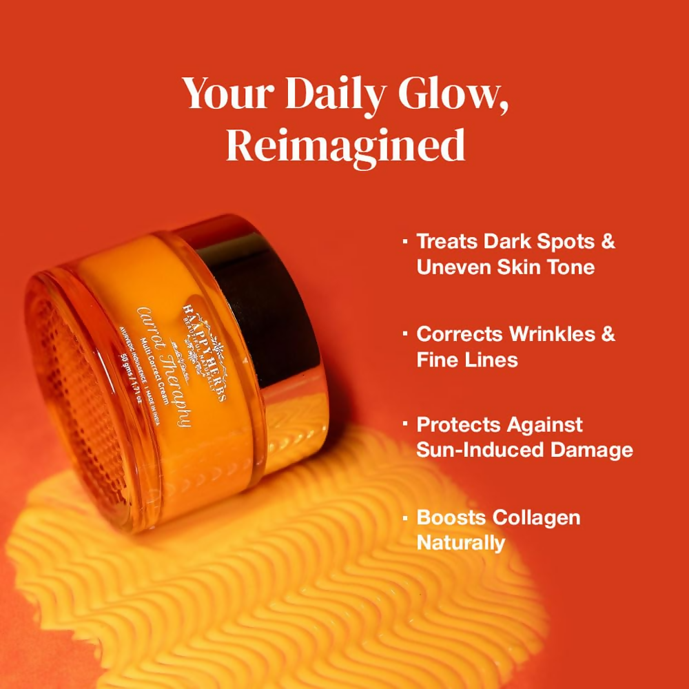 Haappyherbs Carrot Theraphy Multi-Correct Cream | Grocsy
