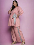 Ahalyaa Women's Traditional wear Tunic - Pink | Grocsy