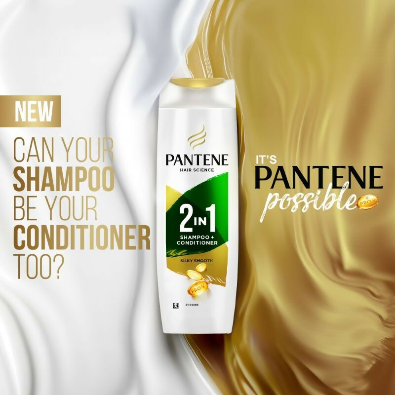 Pantene 2 In 1 Silky Smooth Care Shampoo + Conditioner | Grocsy