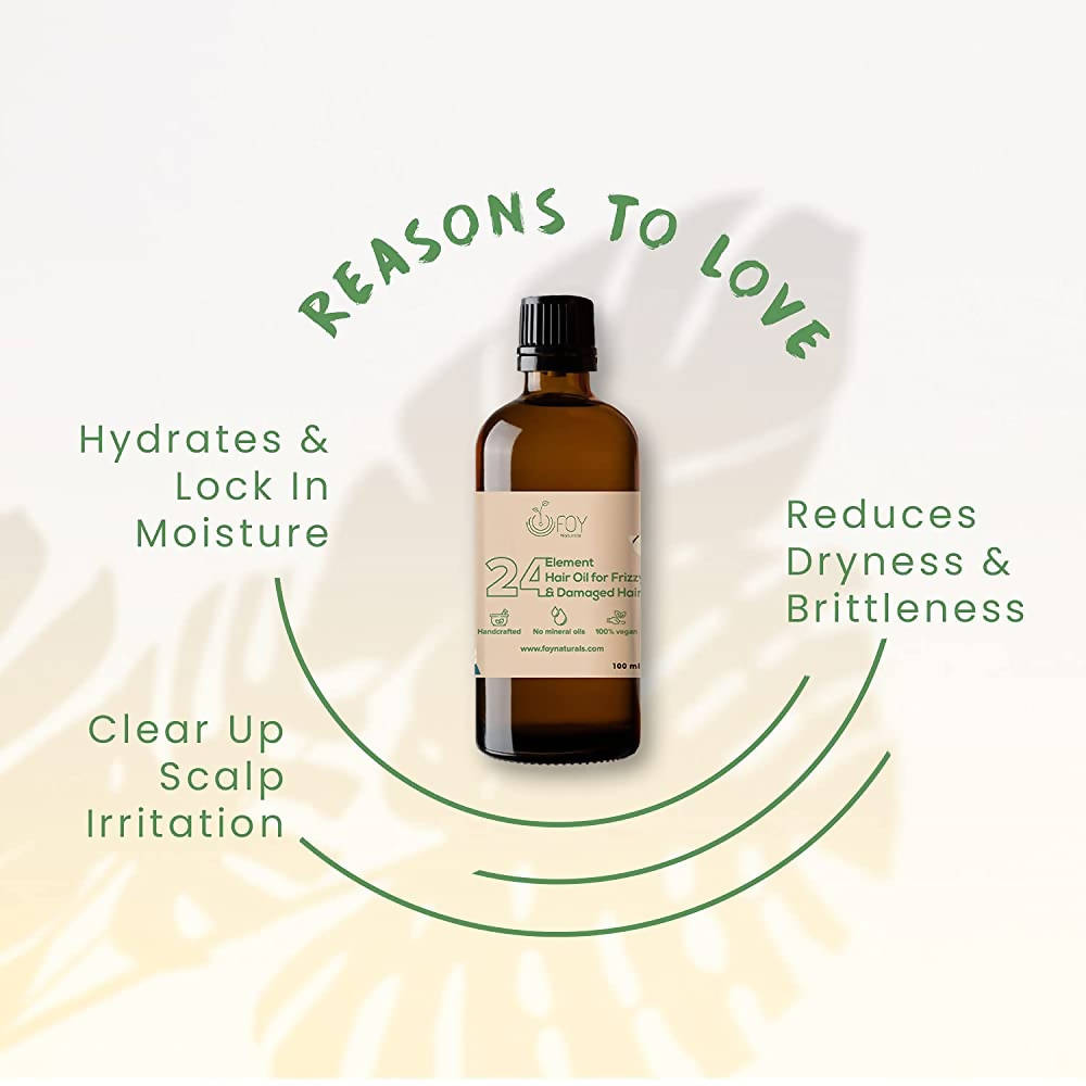 FOY Naturals Element Hair Oil For Frizzy & Damaged Hair | Grocsy