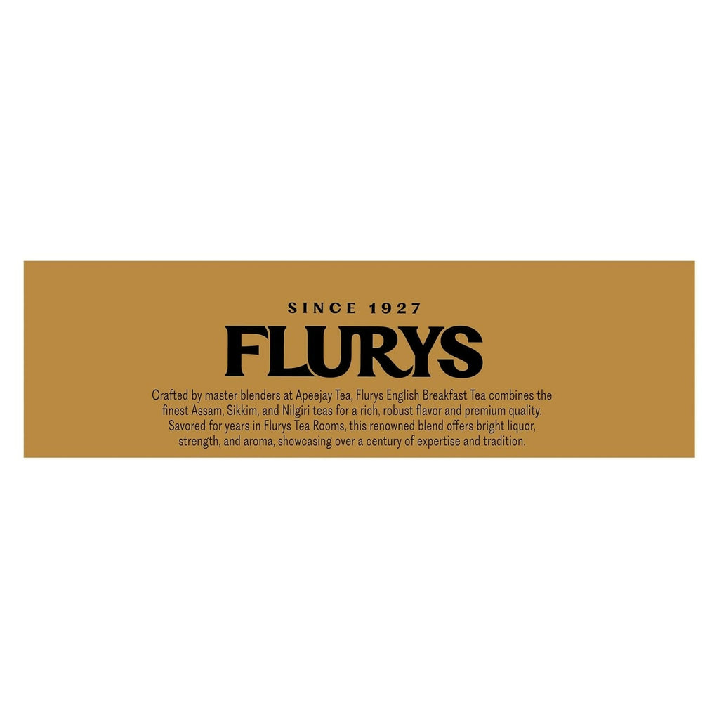 Flurys Distinctive English Breakfast Black Tea Bags | Grocsy