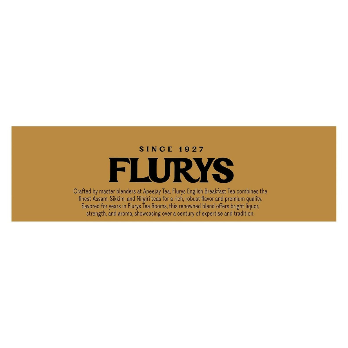 Flurys Distinctive English Breakfast Black Tea Bags | Grocsy