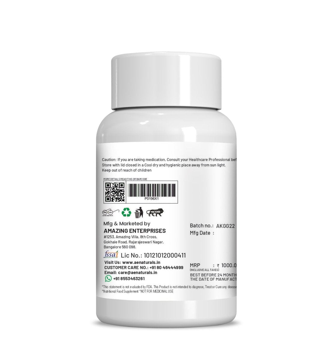 Ae Naturals Korien Ginseng Capsules | Grocsy