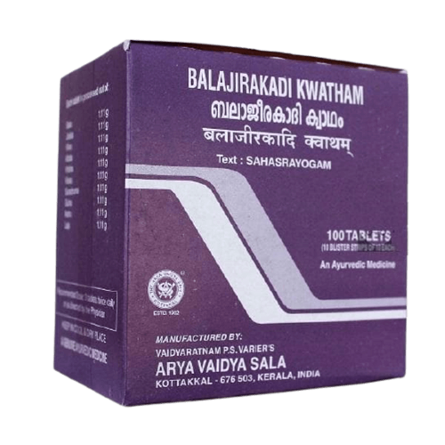 Kottakkal Arya Vaidyasala - Balajirakadi Kwatham (Tablet) | Grocsy