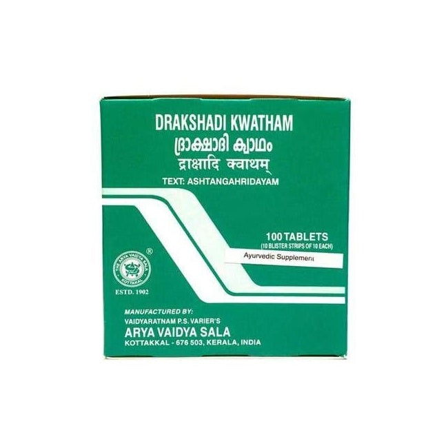 Kottakkal Arya Vaidyasala - Drakshadi Kwatham (Tablet) | Grocsy