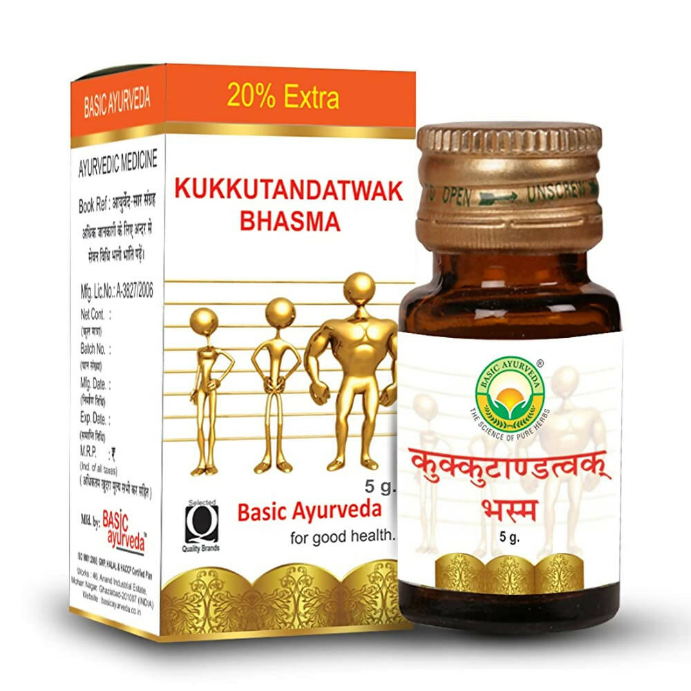 Basic Ayurveda Kukkutandatwak Bhasma | Grocsy