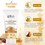 Globus Naturals Anti Acne Multani Mitti Face Pack, For Oily & Acne Prone Skin | Grocsy