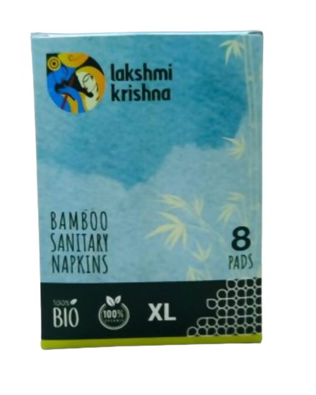 Lakshmi Krishna Bamboo Sanitary Napkins XL | Grocsy